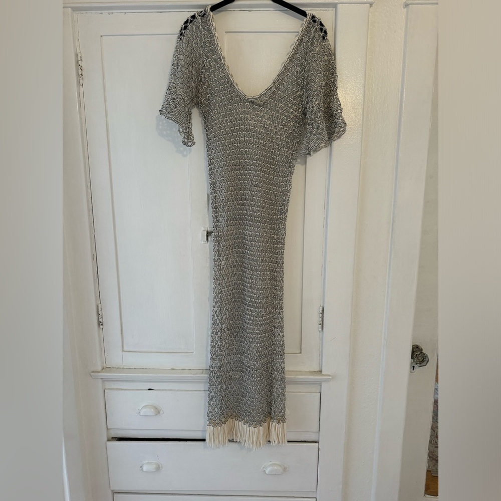 Sold out Zara knit fringe cover up dress! So chic